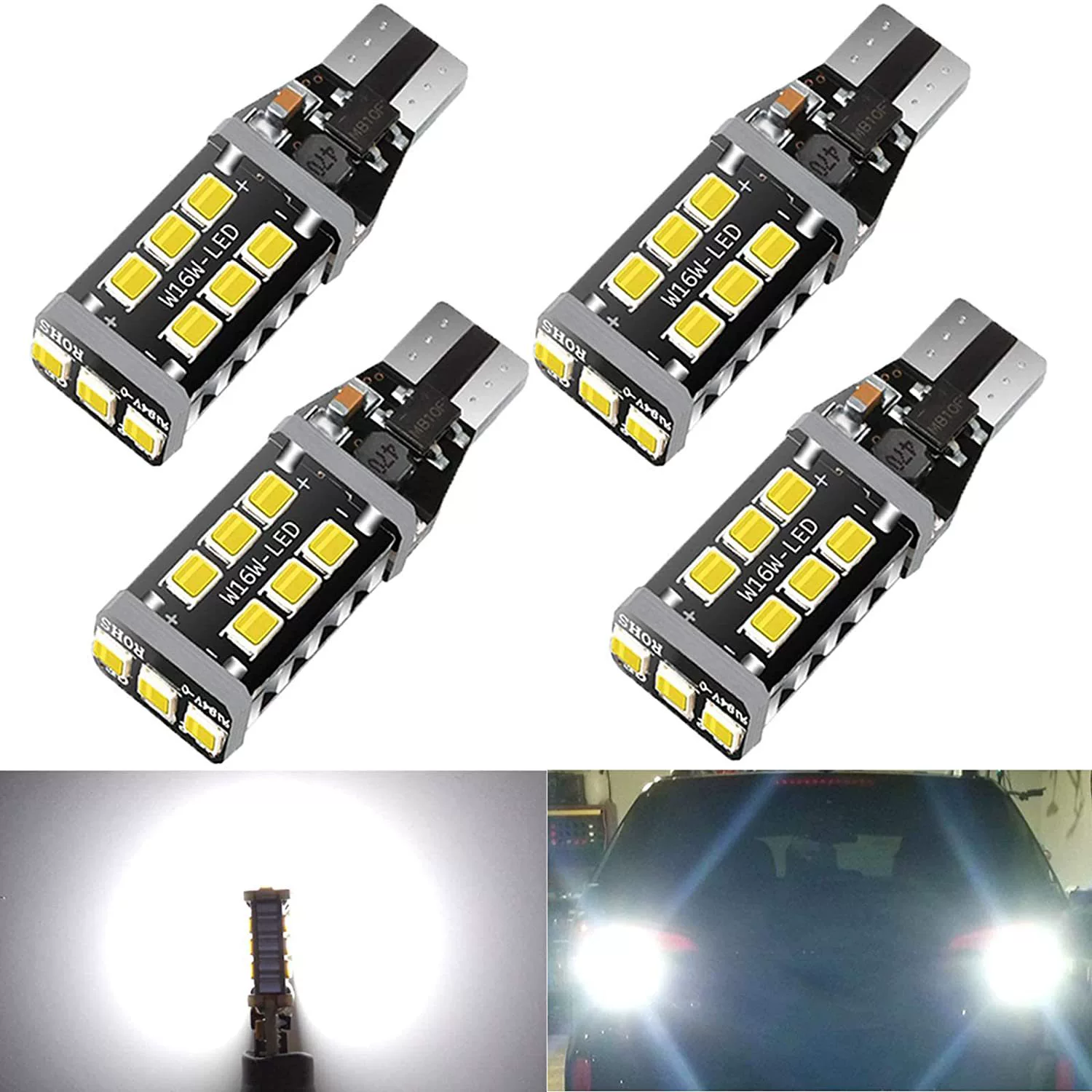 Дешифровка автомобильной светодиодной задней фонарь T15 4014 45SMD T15 ротор 1157 стоп-сигнал 45 свет