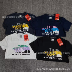ザ・ノース・フェイス半袖Tシャツ、男性と女性用、夏の新しいスタイル、ゆったりとした純綿、通気性のあるラウンドネック、カップルスポーツTシャツ、半袖シャツ