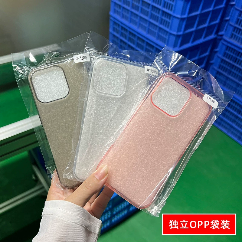 Прозрачный чехол для iPhone (Apple) совместимый с iPhone 7–17 Pro Max, блёстки, отверстие камеры 1.5 мм