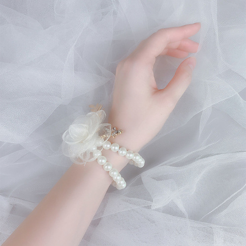 Tuanming bridesmaid wrist flower beautiful Korean star wrist flower wedding wedding bride sister hand flower souvenir