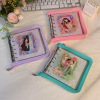 Homemade Girl A7 square pages PVC Pingxian Zipper Card Book Flash Powder Chasing Star Point Terminal