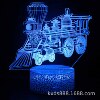 Train, fire tank, bus, LED colorful table lamp, touch creative night light, fire truck, 3D