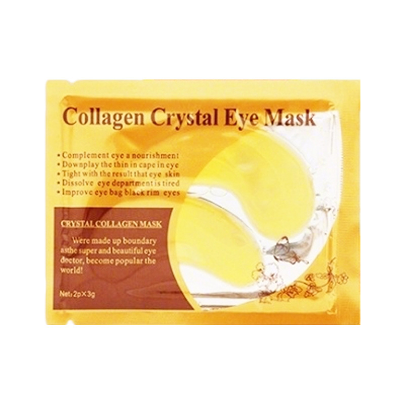 Mascarilla de ojos transfronteriza de colágeno y oro, parche hidratante para ojos con diseño de mariposa, fabricante mayorista para comercio exterior