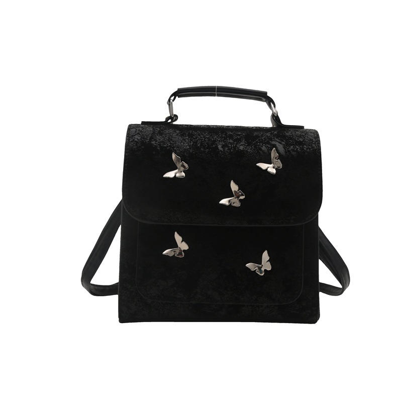 Mochila plateada de moda para mujeres, mochila de estilo coreano, mochila de estudiantes, mochila de viaje ligera de alta calidad