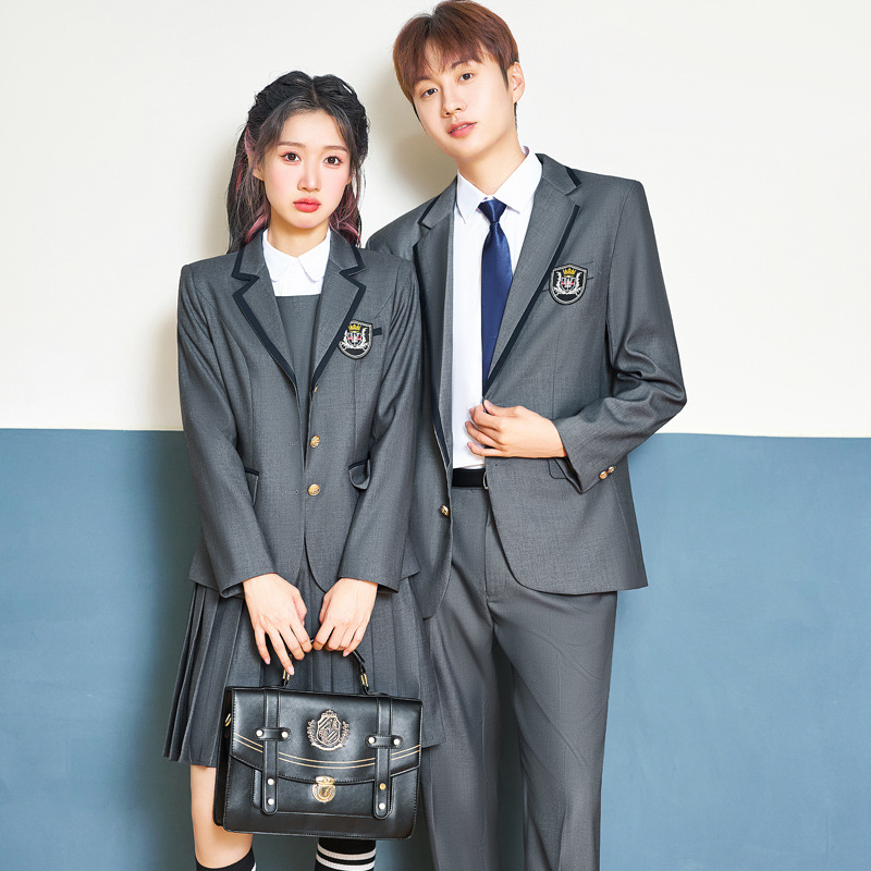 (2개) 영국 아카데미 스타일 세트 세트 여성의 봄과 가을 새 세트 원피스 대학생 인터뷰 JK 유니폼 유치원 정원 원피스
