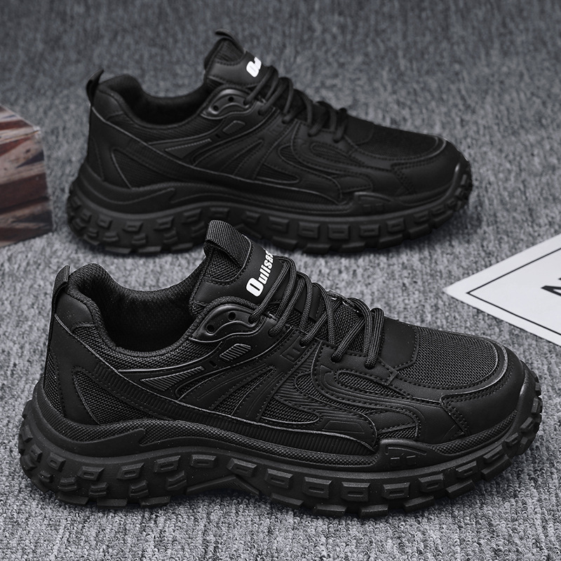Spring Men's Shoes 2026 New Model Black Sports Casual Work Shoes Waterproof Non-Slip Wear-Resistant Durable Labor Protection Trendy Shoes Spring Men's Shoes 2026 New Model Black Sports Casual Work Shoes Waterproof Non-Slip Wear-Resistant Durable Labor Protection Trendy Shoes