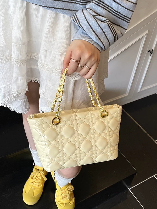 Летняя ручная цепь, сумка на плечо, стиль Chanel, натуральная кожа