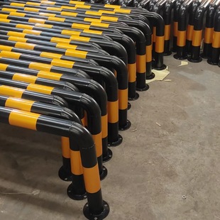 Isolation Pile Anti-Collision Thickened Steel Pipe Car Stopper Parking Space Barrier 1.2m Stopper M-Type U-Type Isolation Guardrail