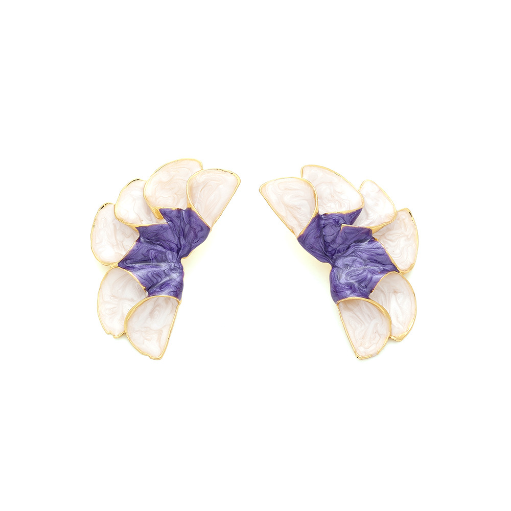 Women's Gender Enamel Design 1 Pair IG Style Sweet Flower Enamel Zinc Alloy Ear Studs