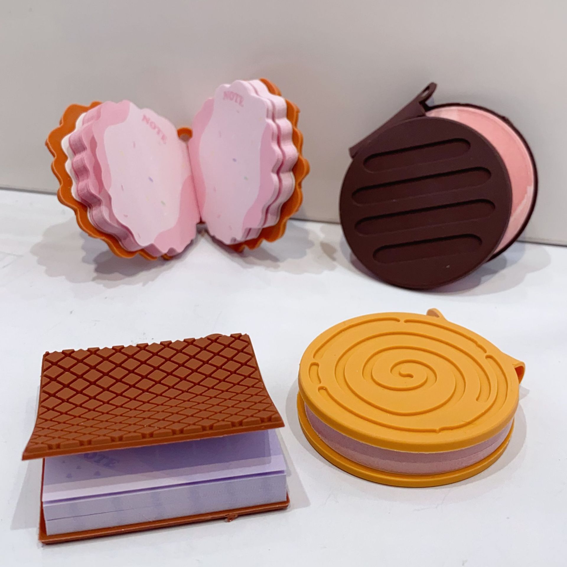 376g Weight Sticky Note Stationery Type 24 Pieces Per Pack Quantity Learning Occasion Bite a Cookie Pattern Cute Style 24 Pieces Per Pack Bite A Cookie Learning Cute Sticky Note 13