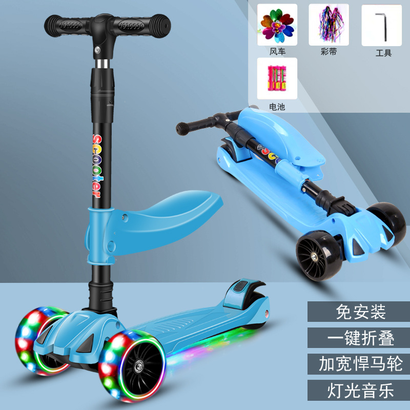 Rueda de flash de luz de música para niños los niños pueden sentarse polea