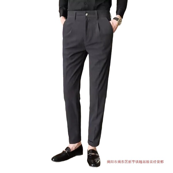 Demi-season corduroy trend retro casual trousers English style