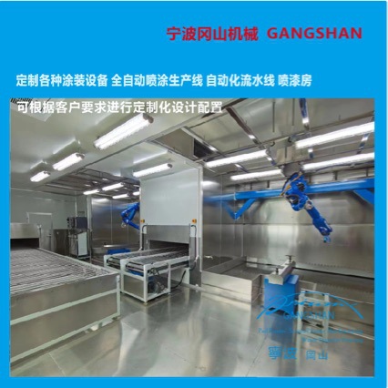 自动化喷涂流水线喷漆烘烤UV固化一体机吊空线涂装设备