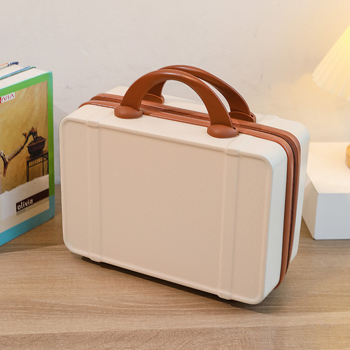 Macaron Handbag Makeup Box 14-inch Luggage Bag Portable Storage Box Fresh Style Gift Box Travel Case