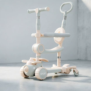 Детский самокат 5 в 1 можно катать и сидеть