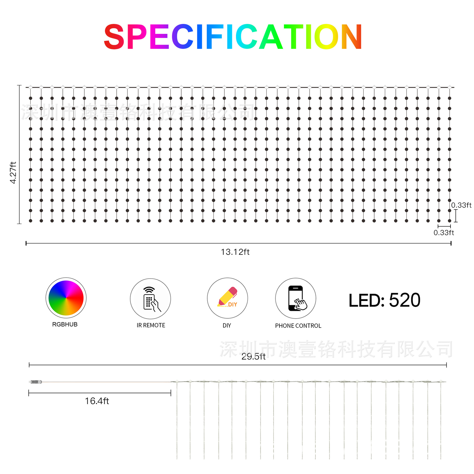 Luces LED Inteligentes Programables para Jardín y Fiesta