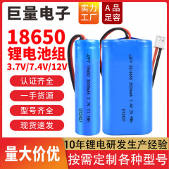 18650電池パック2S7.4V屋外音響機器計器太陽エネルギー貯蔵12V充電可能リチウム電池パック