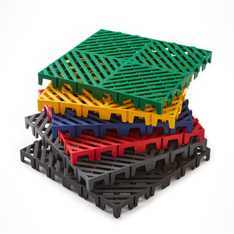 5cm nuevo actualizado engrosada coche sala de lavado piso rejilla de la ranura libre rejilla de drenaje alfombra de piso de plástico alfombra de piso de empalme