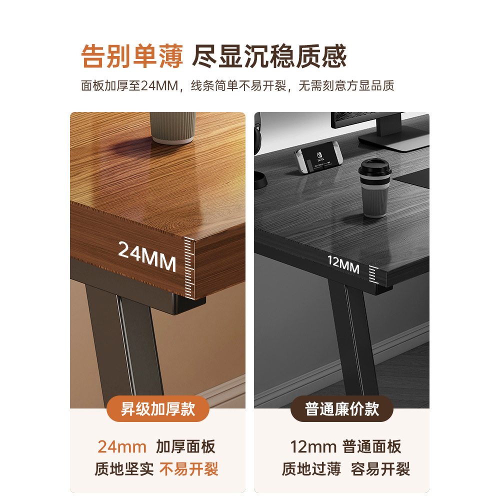 Computer desks for server rooms, desktop desks, home rooms, bedrooms, simple rental rooms, desks for study, single-person learning desks with chairs