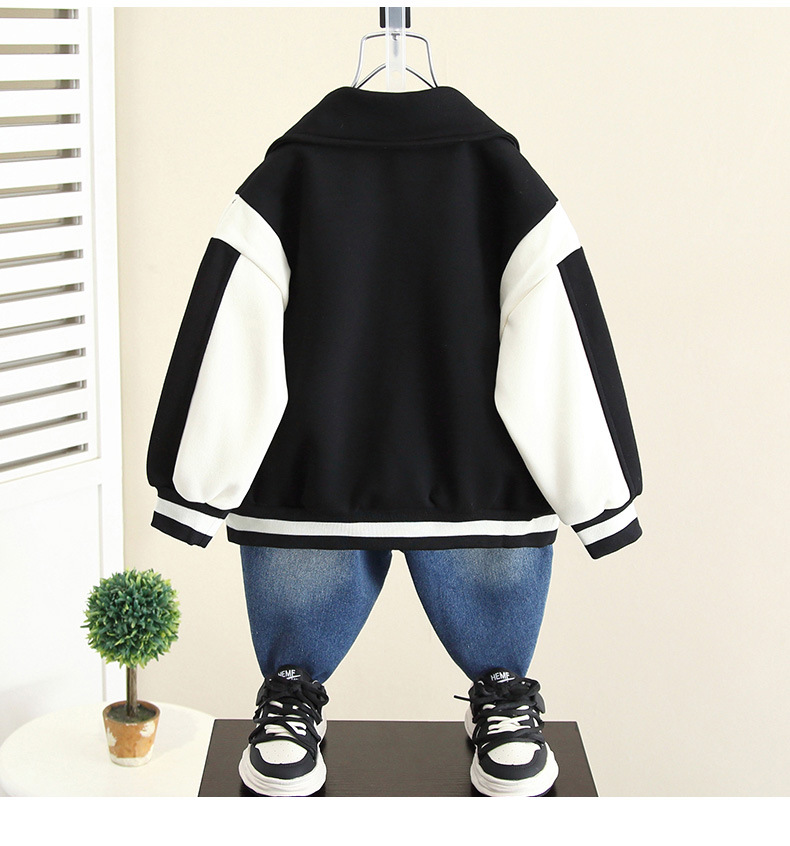 Boys Fall Baseball Jacket Children's Spring And Autumn Jacket Top Boys Fall Trend_voghion.com