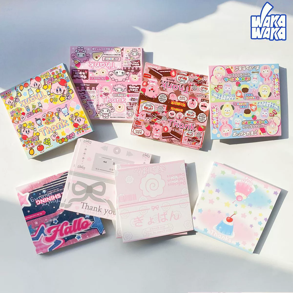 Cute pack, slime, postcard