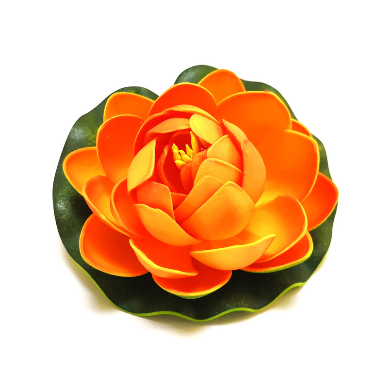 Lotus artificial hoja de loto para dormir Lotus falso loto danza accesorios piscina decoración Lotus EVA espuma flor eterna