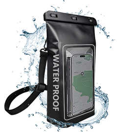 新品2L防水桶包 IPX8户外漂流斜跨包 大容量游泳潜水手机防水袋