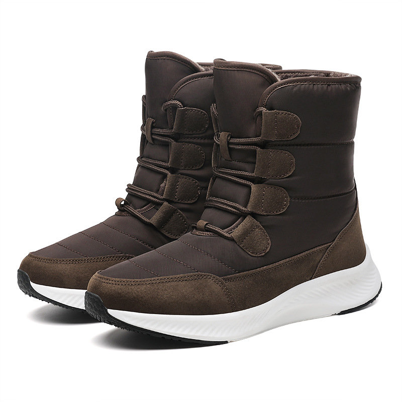 Otoño y invierno nuevas botas de mujer transfronterizas de moda botas de algodón al aire libre de alto alcance con terciopelo calentador botas de nieve de mujer image 5
