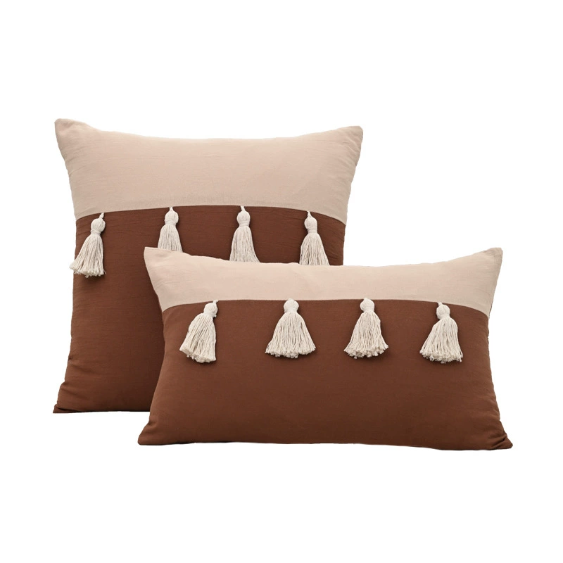 Retro cotton pillow, pillowcase, sofa for bed, American style