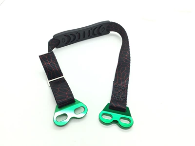Motorcycle Safety Supplies Parts: Front and Rear Towing Straps - precondition-car-with-green-qtcd-090703