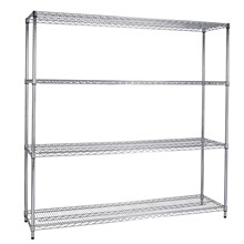 东莞深圳镀鉻线网货架家用置物架带轮子手推车可移动不锈钢货架