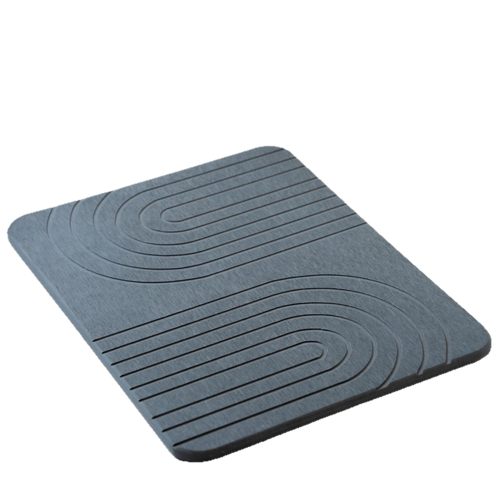 Textura transfronteriza simple almohadilla de drenaje de lodo de diatomitas almohadilla de suelo baño puerta de baño absorción de agua antideslizante secado rápido piedra seca rápida