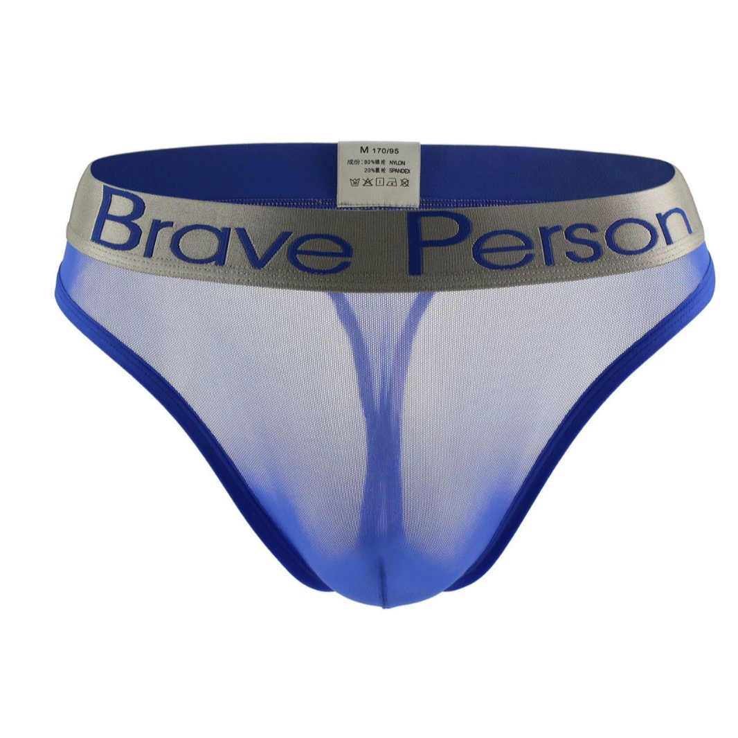 BRAVE PERSON мужские трусы-стринги B1185#