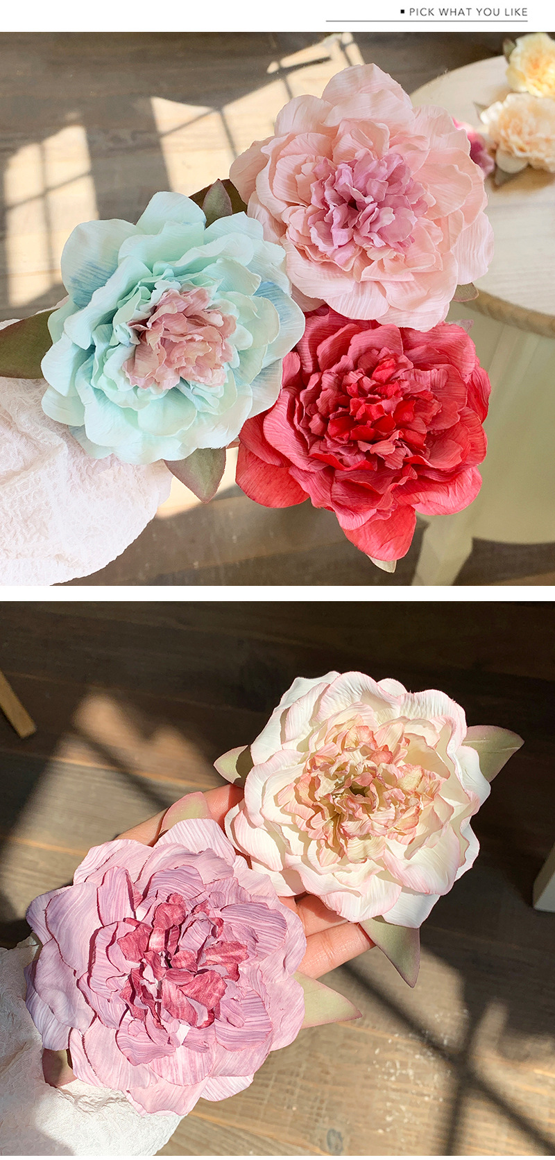 Sweet Simple Style Flower Raw Silk Hair Clip 1 Piece display picture 3