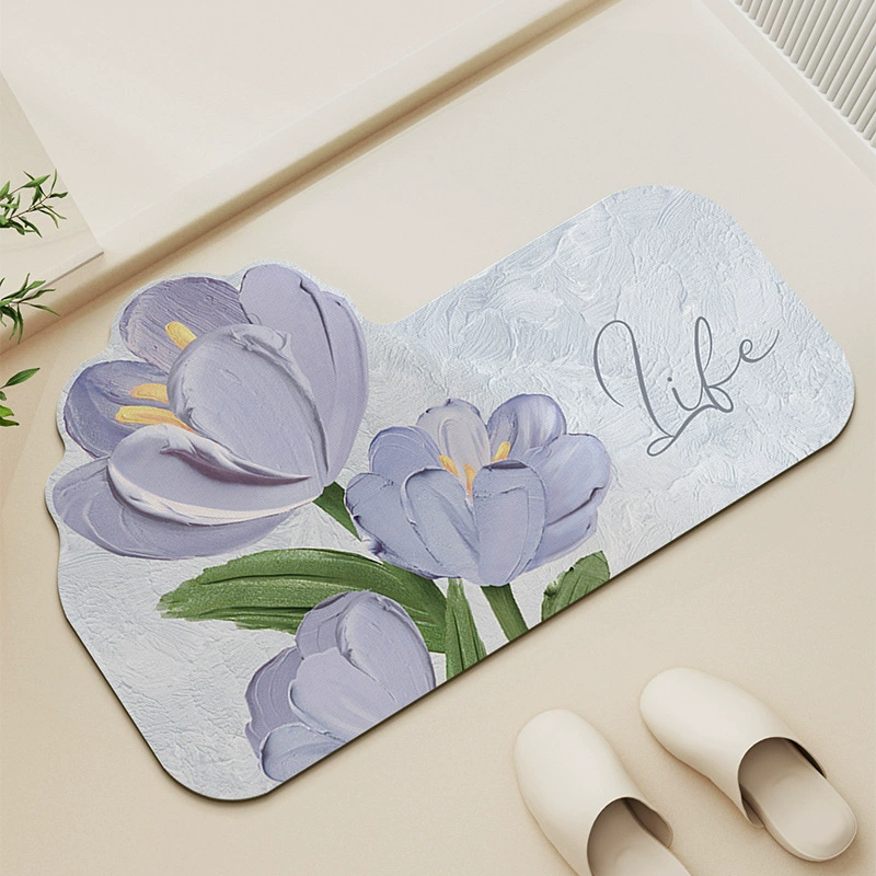 Коврики для ванной комнаты диатомовая грязь нескользящая всасывающая мягкая коврика для туалета Туалет коврик для туалета