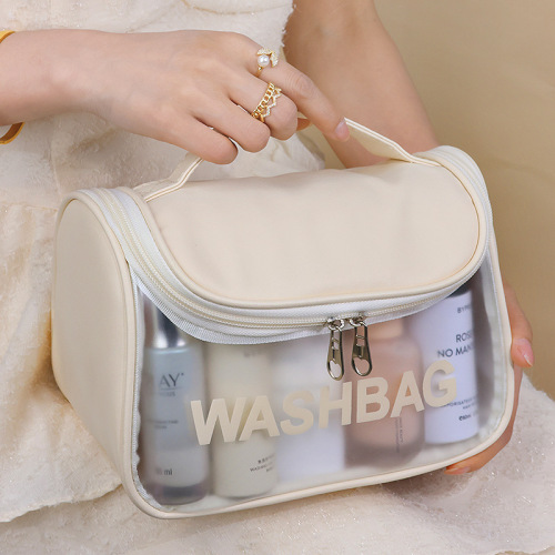 High-end travel portable cosmetic bag with large capacity for men and women hook toiletry bag cosmetics hand storage bag