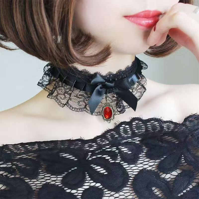 Dos dimensiones Lolita correa de cabello chica gato oreja clip de cabello cómic cosplay Lolita criada correa de cabello