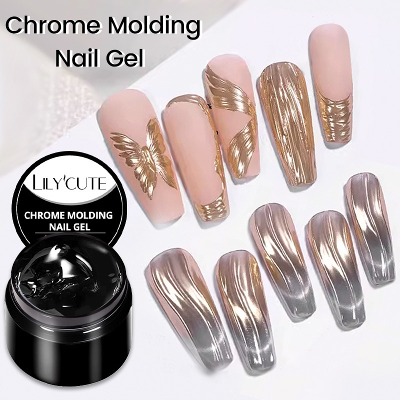 Lily'Cute New Semi-Solid Manicure Carving Shaping Phototherapy Glue Magic Mirror Powder Water Ripple Stereo Modeling Glue Lily'Cute New Semi-Solid Manicure Carving Shaping Phototherapy Glue Magic Mirror Powder Water Ripple Stereo Modeling Glue