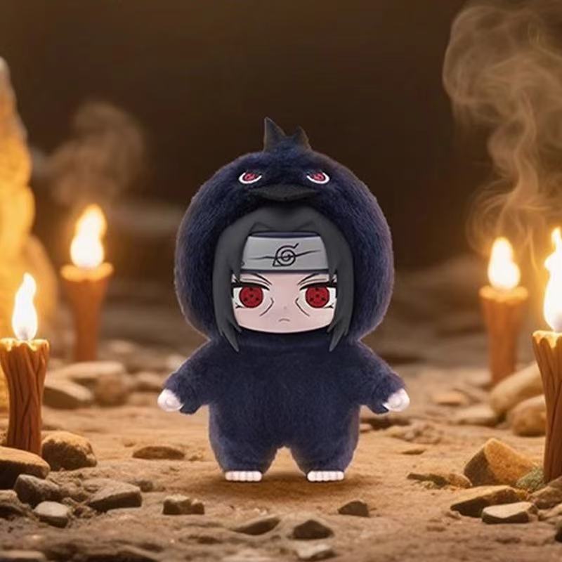 【零售】正版火影忍者疾风传萌兽派对系列盲盒潮玩手办毛绒公仔摆|undefined
