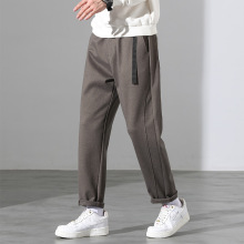 2025秋冬新款潮流百搭男士休闲裤品牌男装九分裤磨毛宽松韩版裤子