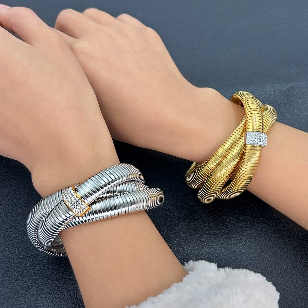 Zirconium hip-hop style stainless steel, nail decoration, jewelry, set, choker, bracelet, earrings, wholesale