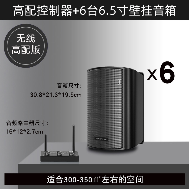 壁挂无线音响店铺舞蹈教室餐厅健身房会议室商用音箱组合套装|undefined
