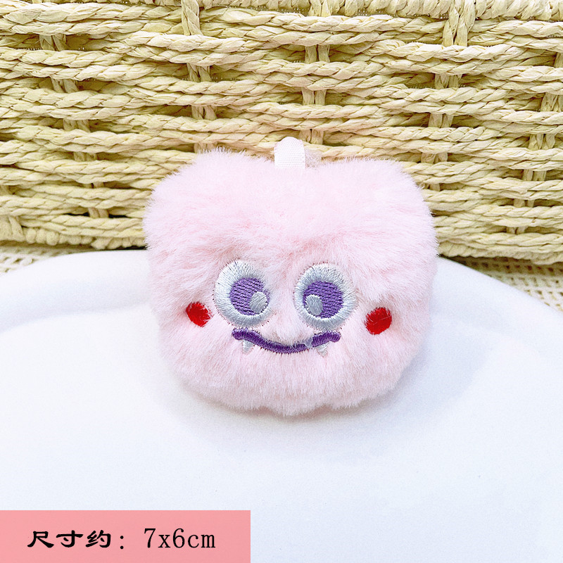 Zaino di peluche con piccolo mostro, piccolo ciondolo, grazioso portachiavi per auto femminile, anello per bambola, decorazione per borsa_voghion.com