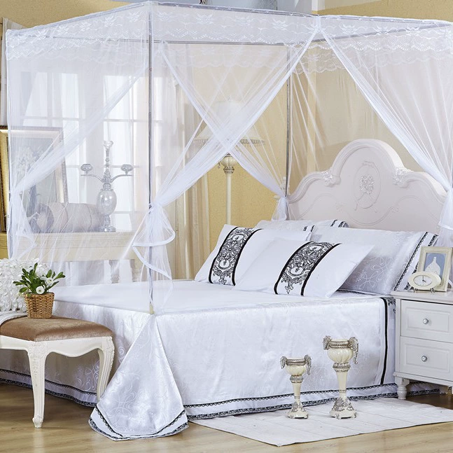 Нижняя и молния типа кровати Квадратная палатка двухдверная москитная сетка с квадратным верхом 1,2 1,35 1518 м опора из нержавеющей стали