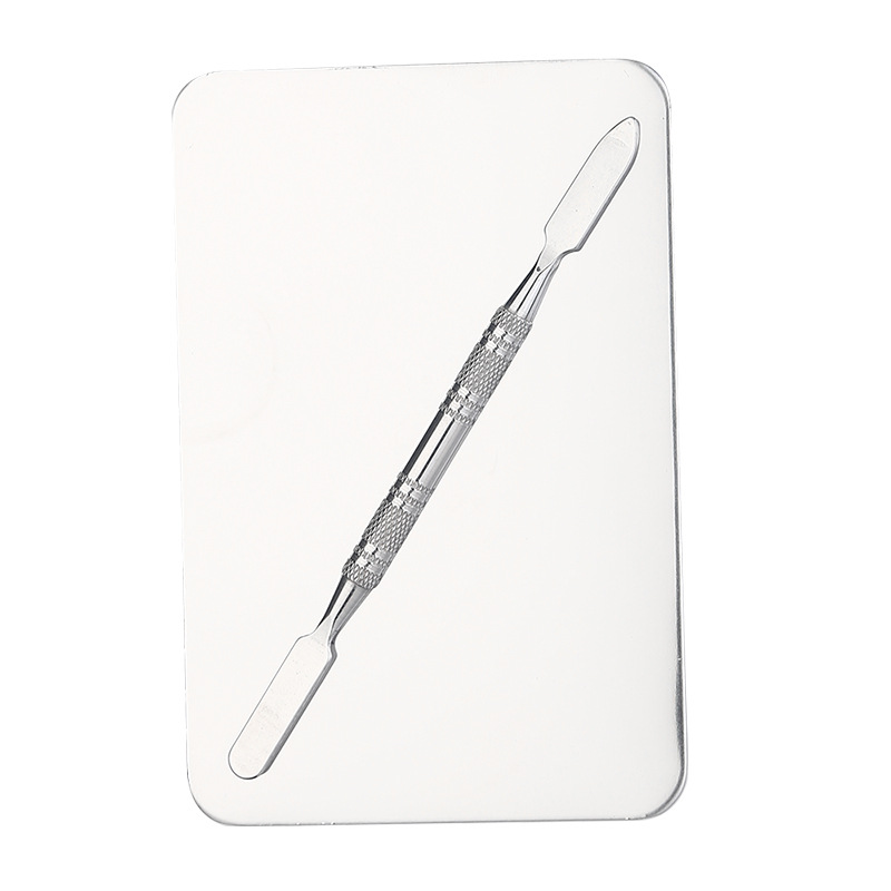 En stock al por mayor de acero inoxidable paleta de maquillaje de uñas paleta traje Fundación pintura maquillaje herramientas transfronterizas