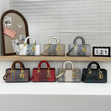 2024新款大容量女士手提包百搭蛇纹托特包欧美高级感单肩斜挎包女