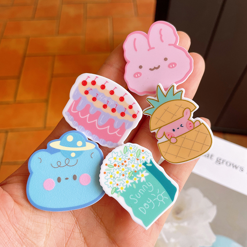 Horquilla para niños dibujos animados animal Chica clip lindo bebé chica Bangs clip lateral pelo roto acabado accesorios para el cabello al por mayor