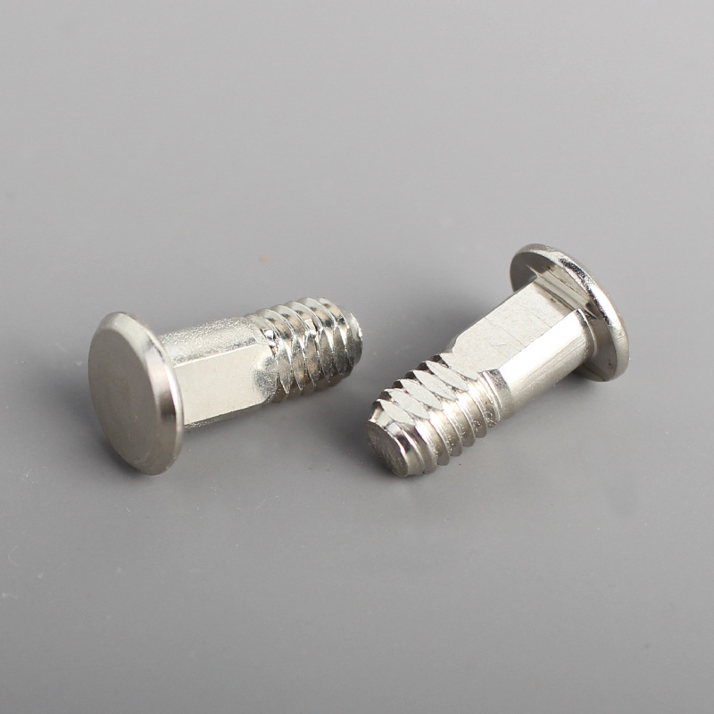 Special flat round head screw for circuit board computer board Support shaft milling screw Double flat half-tooth step electronic 3