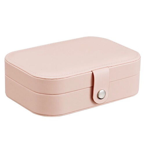 Double-layer PU leather hair clip earring jewelry box custom anti-oxidation headwear ring gift storage packaging jewelry box