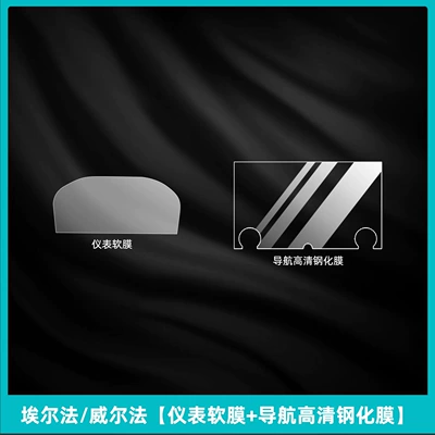Toyota Alfa/Willfa Right-Hand Drive Interior – Car interior film - right-hand-drive-elfa-wellfa-instrument-soft-film-navigation-ultra-clear-tempered-film